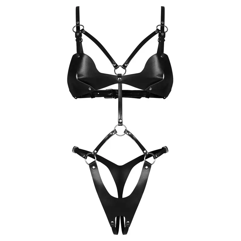OBSESSIVE - DAME CONTROLE CROTCHLESS TEDDY BLACK