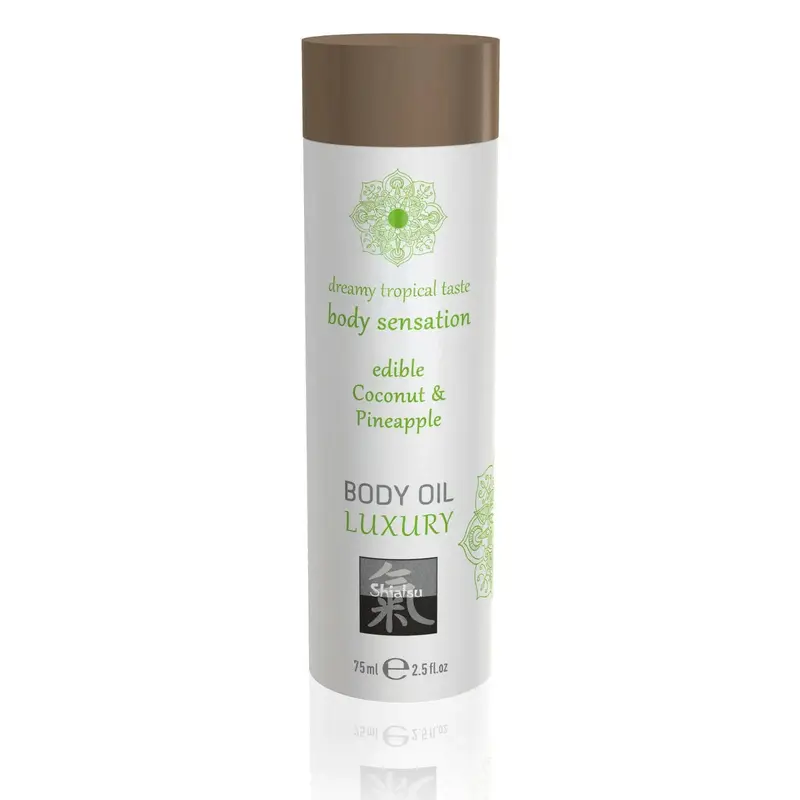 Olio da Massaggio commestibile al Cocco & Ananas 75 ml