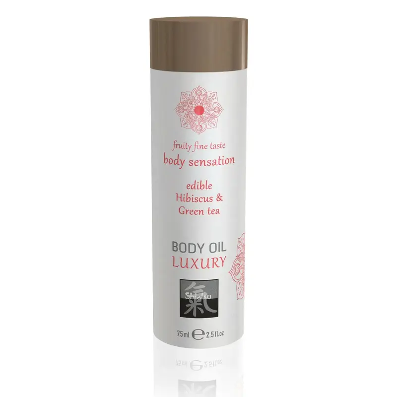 Olio da Massaggio commestibile Ibisco e Tè verde 75 ml