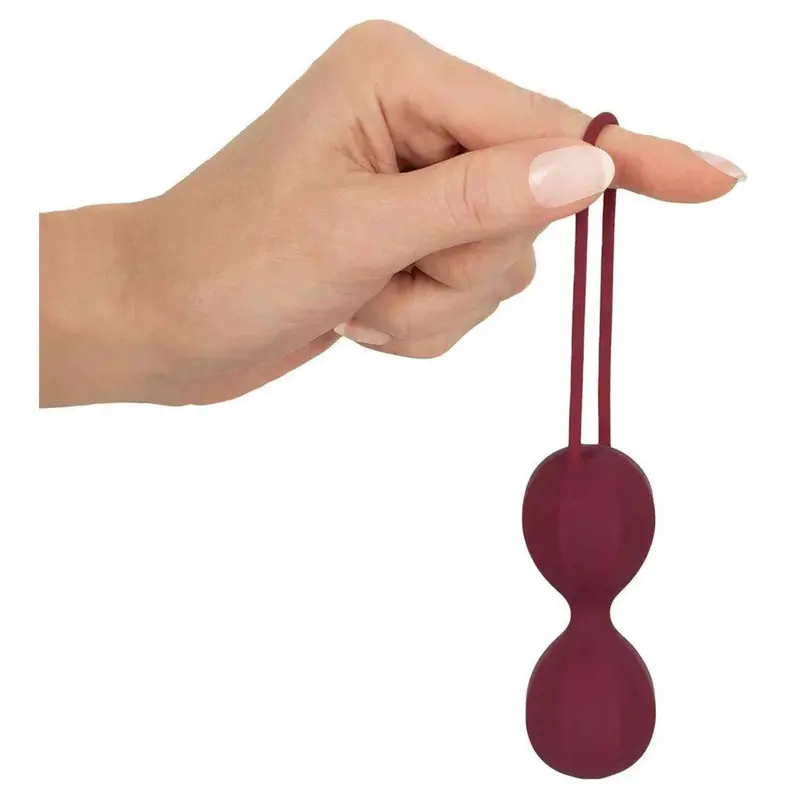 Palline vaginali in silicone bordeaux Magic Shiver