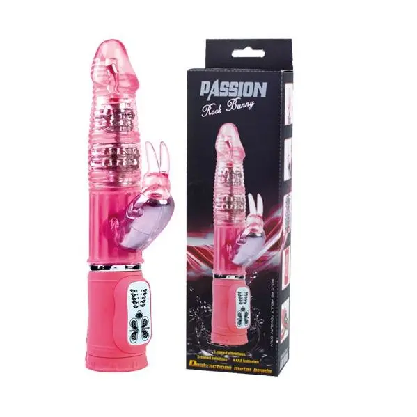 Passion Rock Bunny Rotator Vibrator Pink | 27 cm x 4.5 cm | BAILE