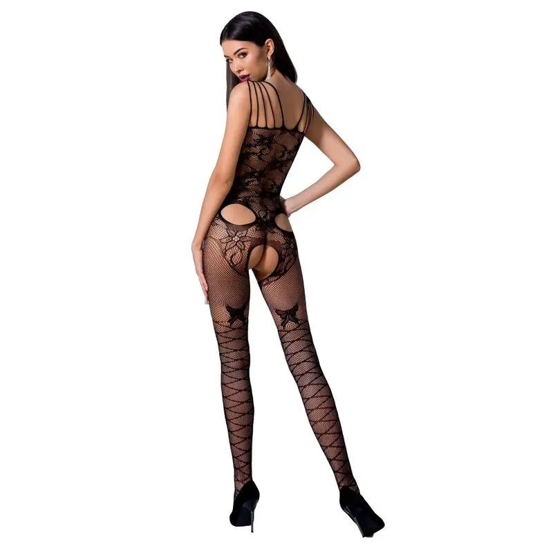 PASSION - WOMAN BS076 BODYSTOCKING ONE SIZE RED