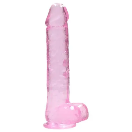 Pene Realistico con ventosa Crystal Clear 17 cm