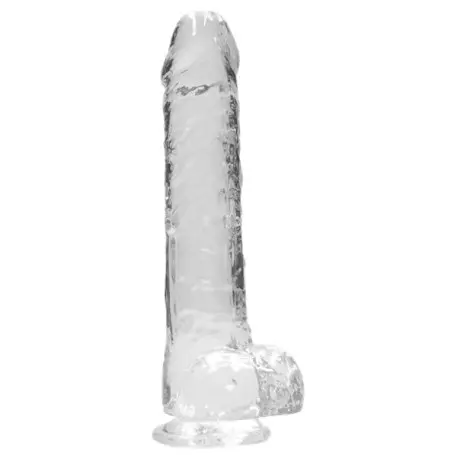 Pene Realistico con ventosa Crystal Clear 22 cm