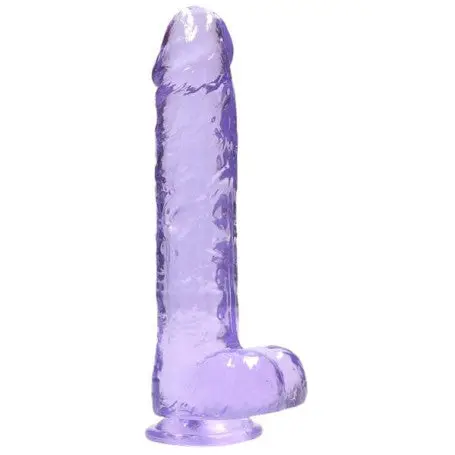Pene Realistico con ventosa Crystal Clear 25,4 cm