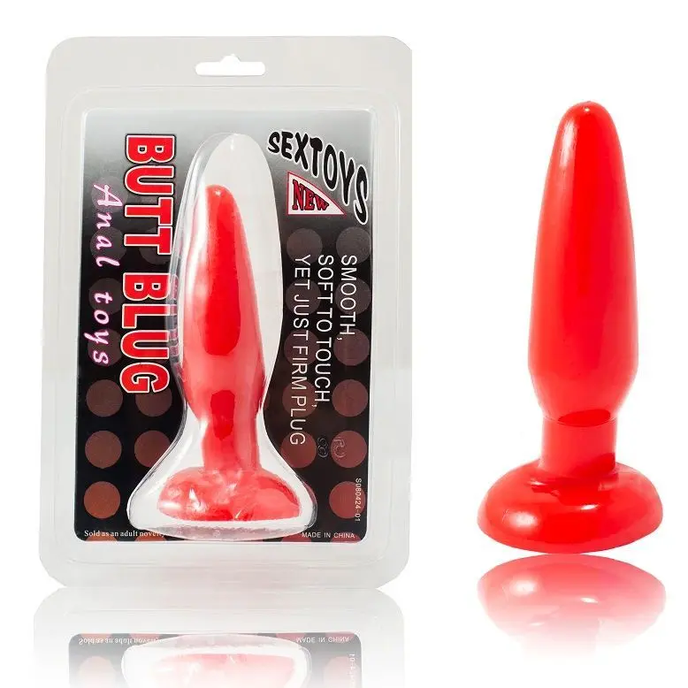 PLUG ANAL PEQUE—O ROJO 15CM