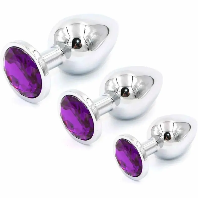 Plug Anale con Diamante Viola