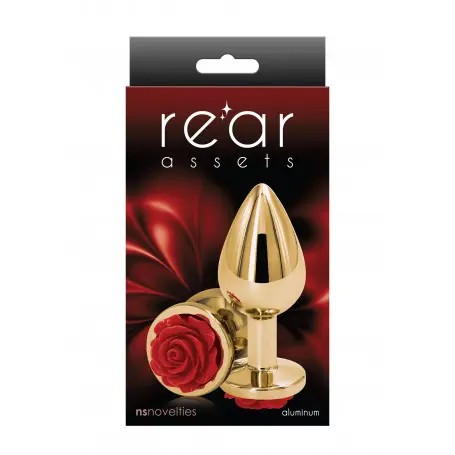 Plug anale Rear Assets design Rosa rossa