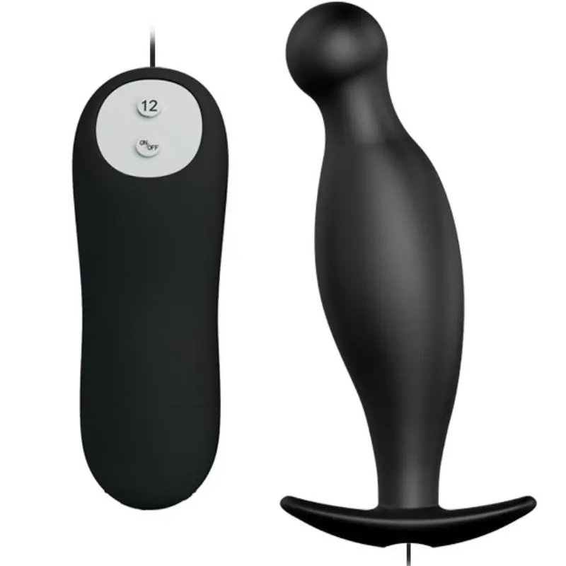 PRETTY LOVE PLUG ANALE IN SILICONE CON 12 MODALITÀ DI VIBRAZIONE NERO