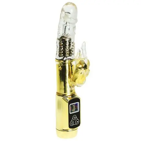 Rabbit Siberia Passion Gold | Rotating Rabbit, 5 Speeds + 5 Modes | Waterproof | Battery-Operated (3 × AAA) | BAILE