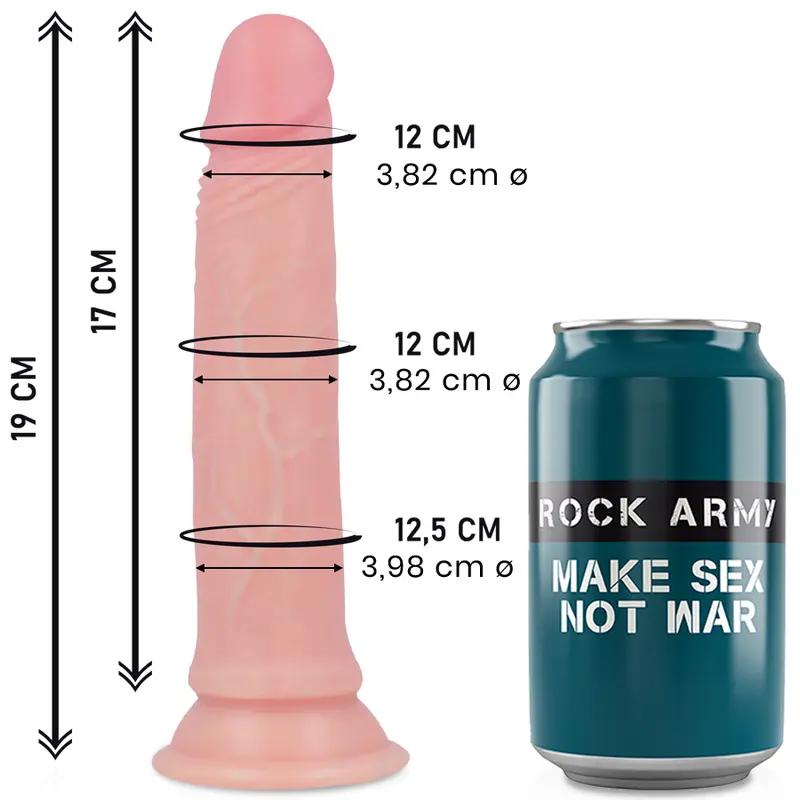ROCKARMY LIQUID SILICONE PREMIUM AVENGER REALISTICO 19CM