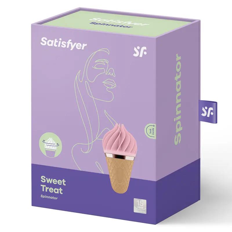 SATISFYER - SWEET TREAT SPINNATOR BLACK