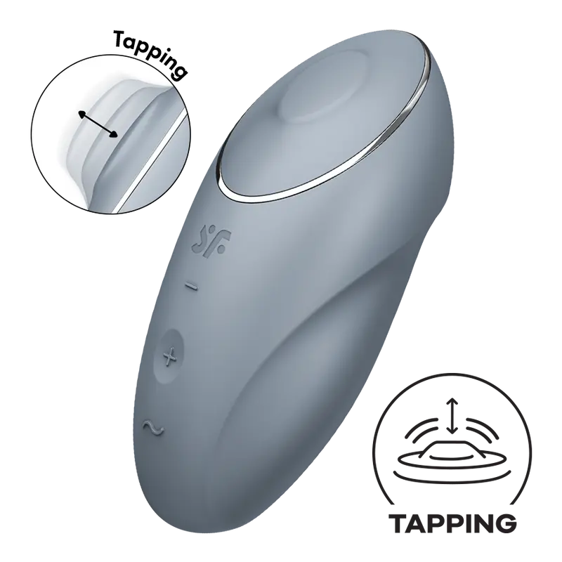 Satisfyer Tap & Climax 1 grigio azzurro