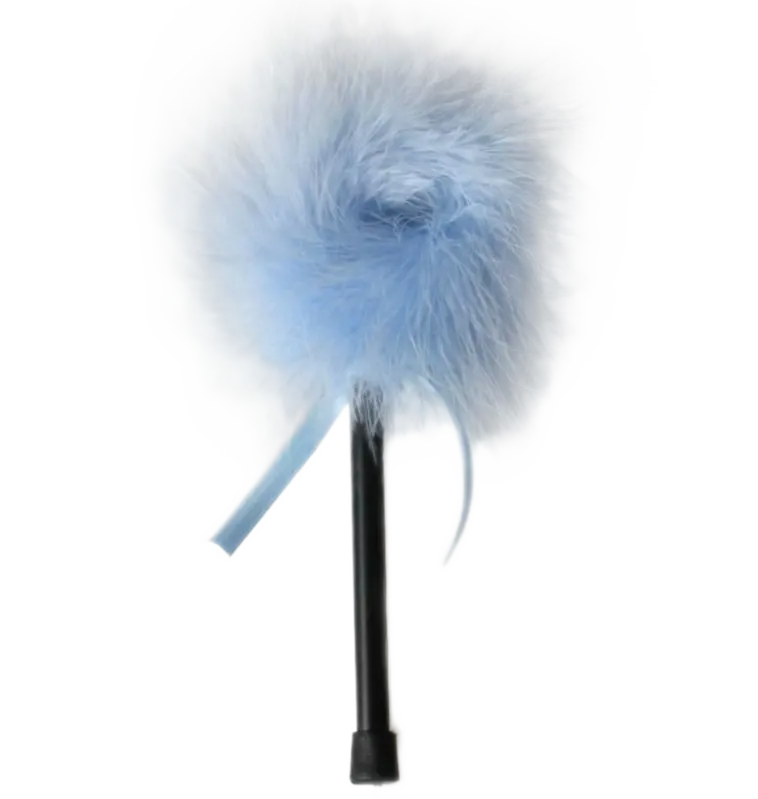 SECRETPLAY - LIGHT BLUE MARABOU DUSTER