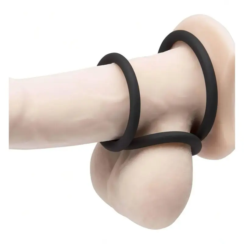 Set di 3 anelli fallici in silicone da 3 differenti misure
