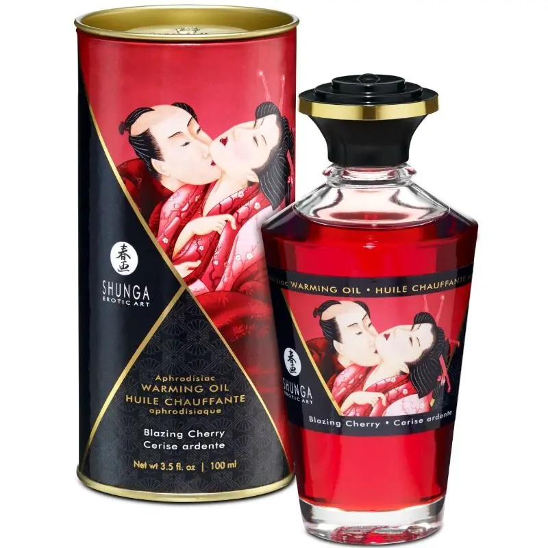 SHUNGA APHRODISIAC OLIO RISCALDANTE CILIEGIA ARDENTE 100 ML