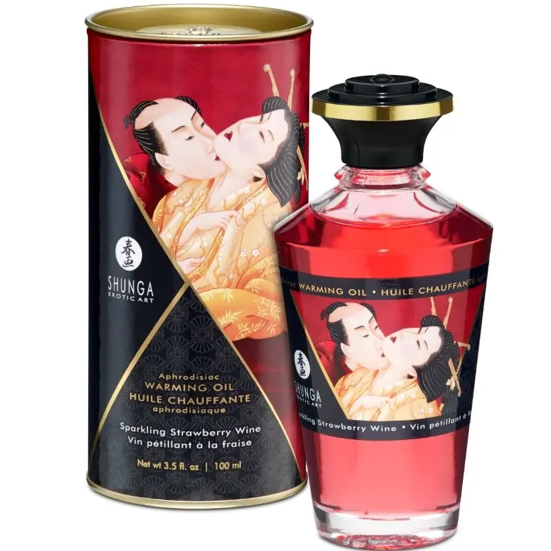 SHUNGA APHRODISIAC OLIO RISCALDANTE VINO FRAGOLA FRAGOLA 100 ML