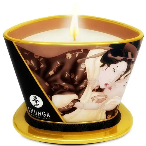 Shunga Mini Caress – Candela da Massaggio al Cioccolato 170 ml Idratante