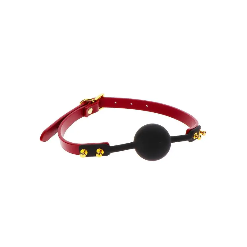 SILICONE BALL GAG RED - TABOOM