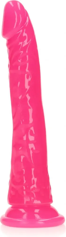 Slim Dildo Suction Cup Glow in the Dark 8''