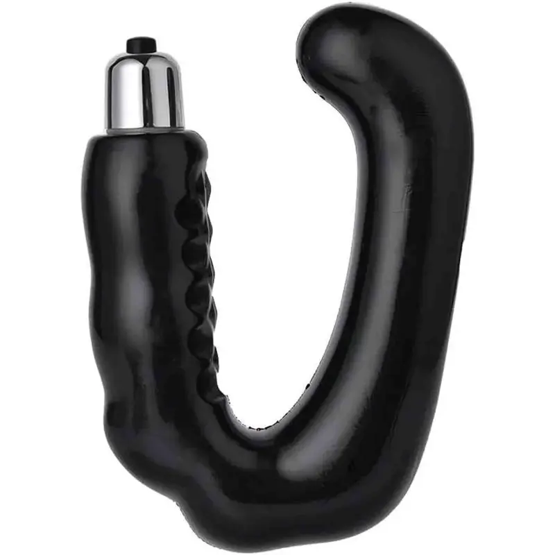 Stimolatore prostatico ricurvo nero vibrante Italian-Sexy