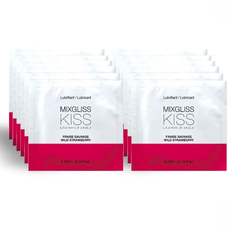 Strawberry Water-Based Lubricant | 4 ml × 12 Pack | MIXGLISS