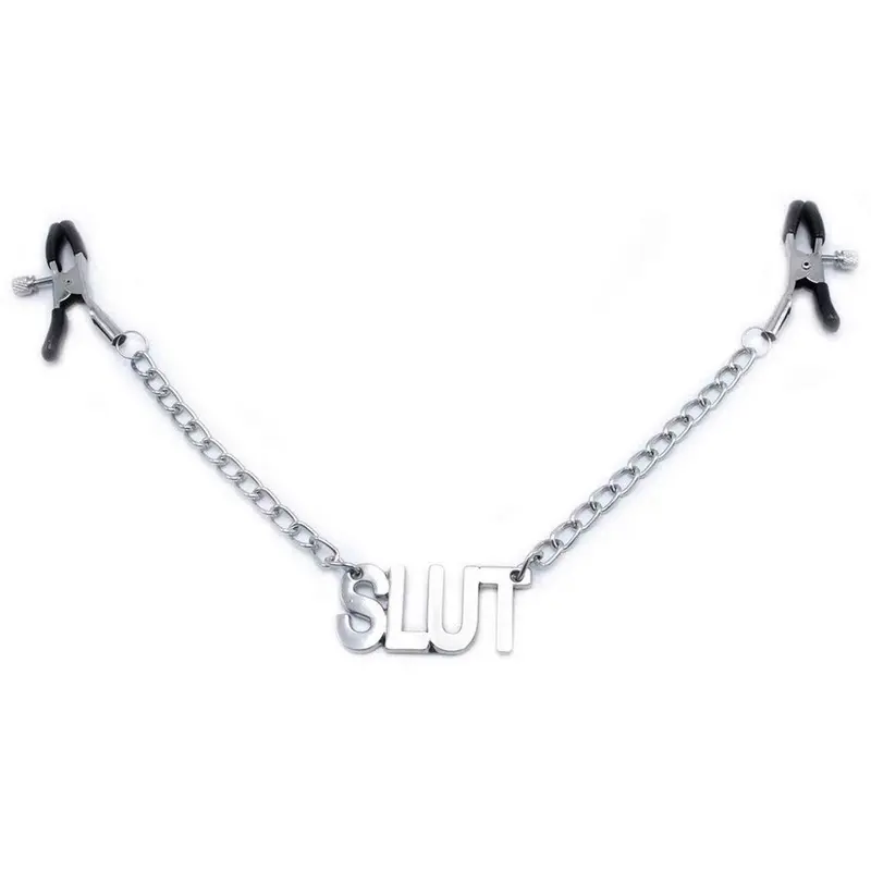 Stringicapezzoli O Products con catena e ciondolo slut