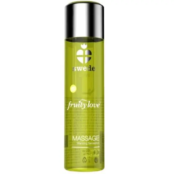 SWEDE FRUITY LOVE OLIO DA MASSAGGIO EFFETTO RISCALDANTE VANIGLIA E PERA ORO 60 ML.