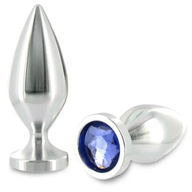 TAPPO ANALE METALLICO CRISTALLO DIAMANTATO MEDIO 8,89CM