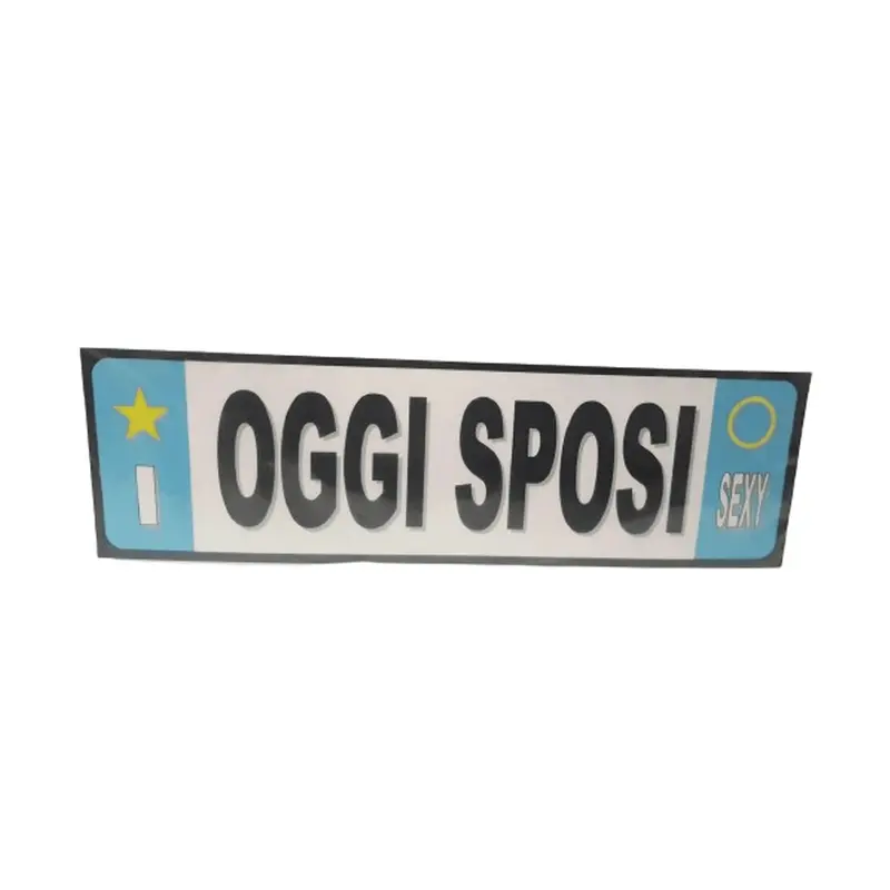 Targa oggi sposi SessoPerGioco