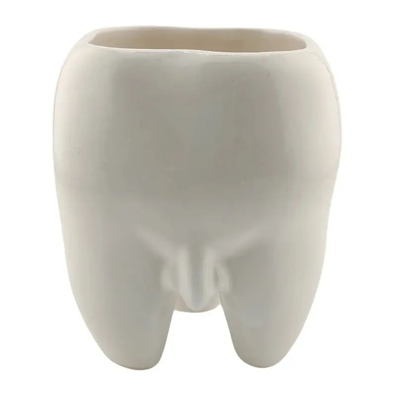 Tazza portaoggetti bianca Adam's Zahn
