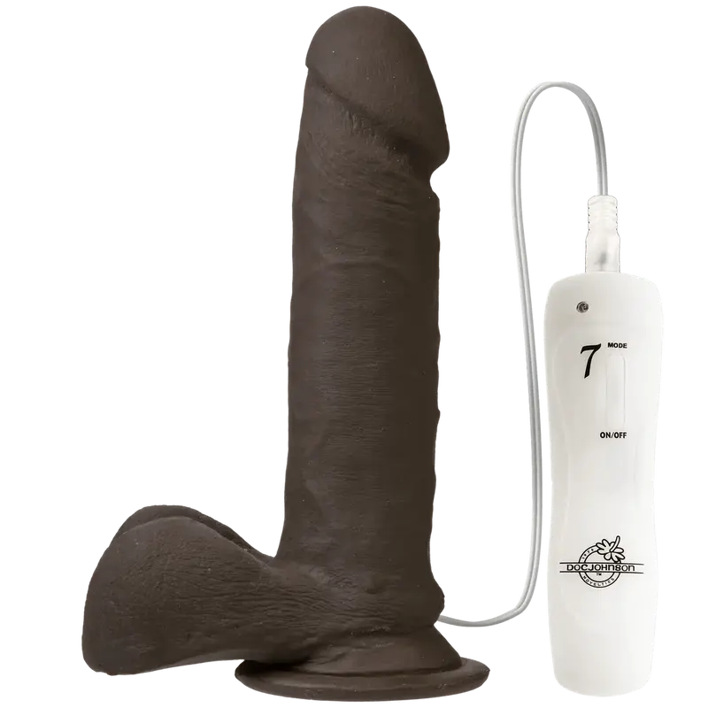 The Vibro Realistic Cock 6 inch Black