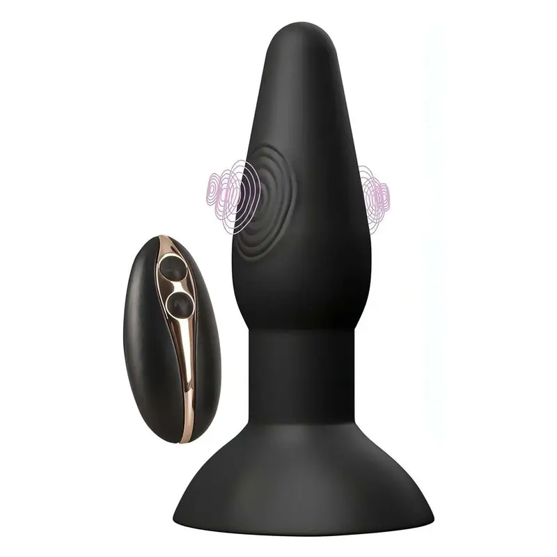 Thumping Rectum Butt Plug Anale con funzione di pulsazione e vibrazione - Wireless