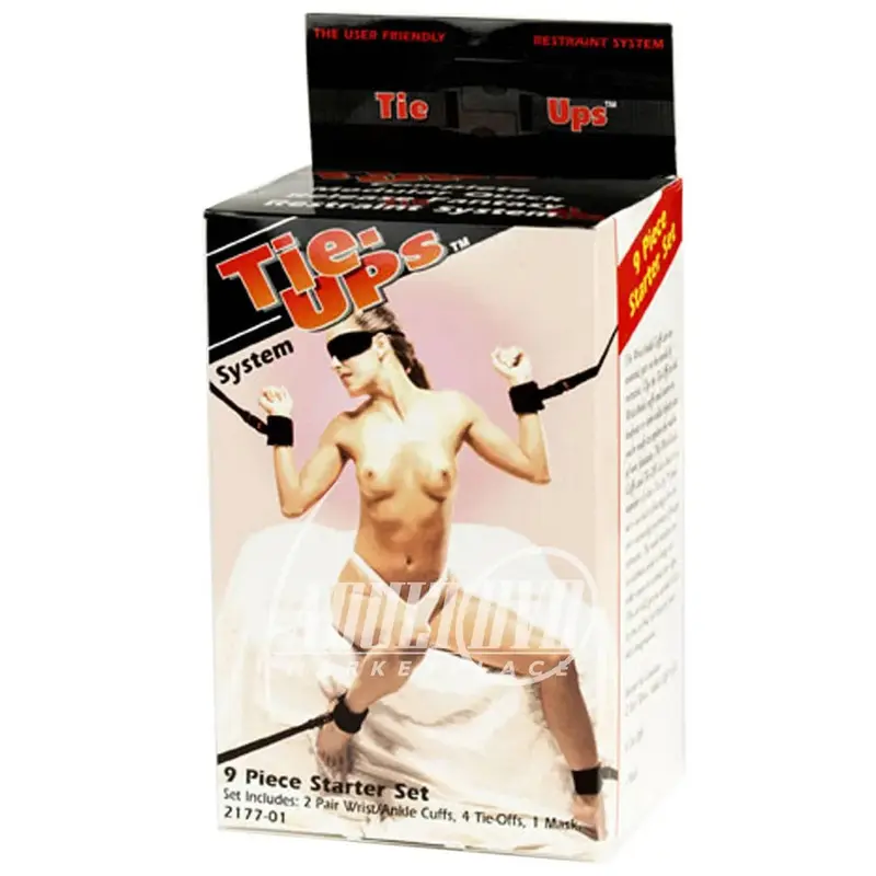 Tie Ups System Set Costrittivo Bondage composto da 4 straps, 2 cavigliere e 2 polsiere