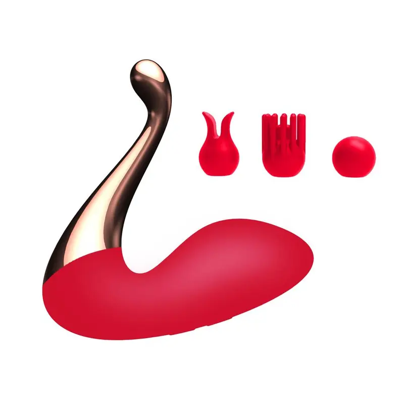 TOTALLY FOR U - KINKY - DUAL STIM CLIT VIBRATOR - THE QUEEN STILETTO