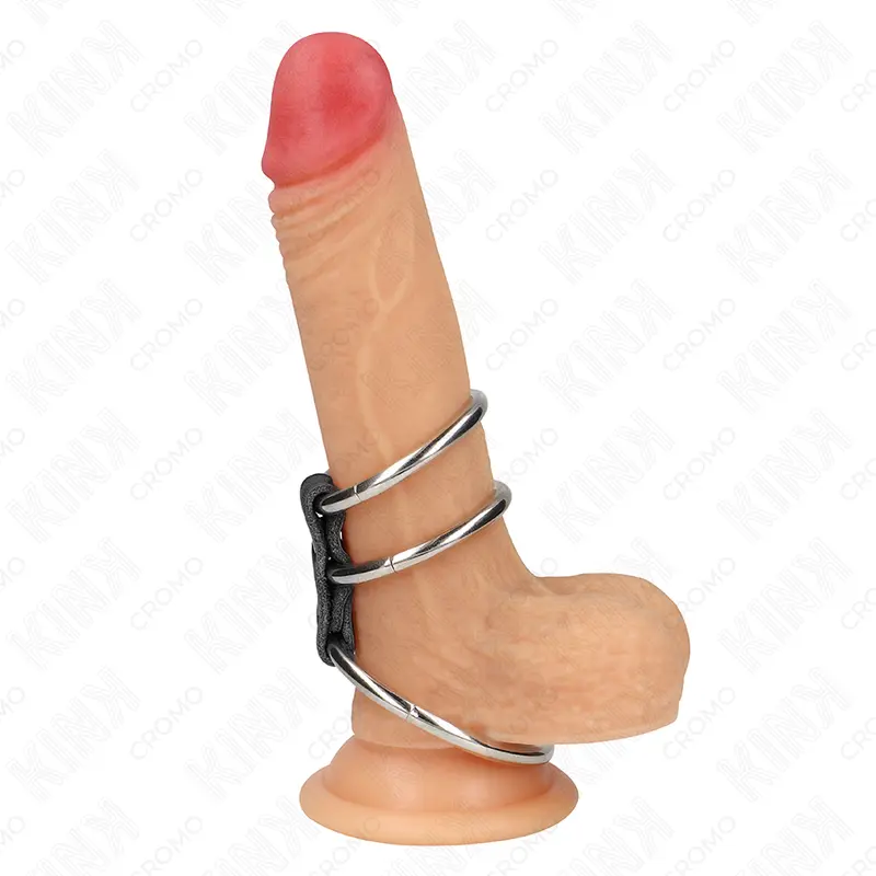 Triple metal cock ring set | Ø 3.7 – 5 cm | KINK