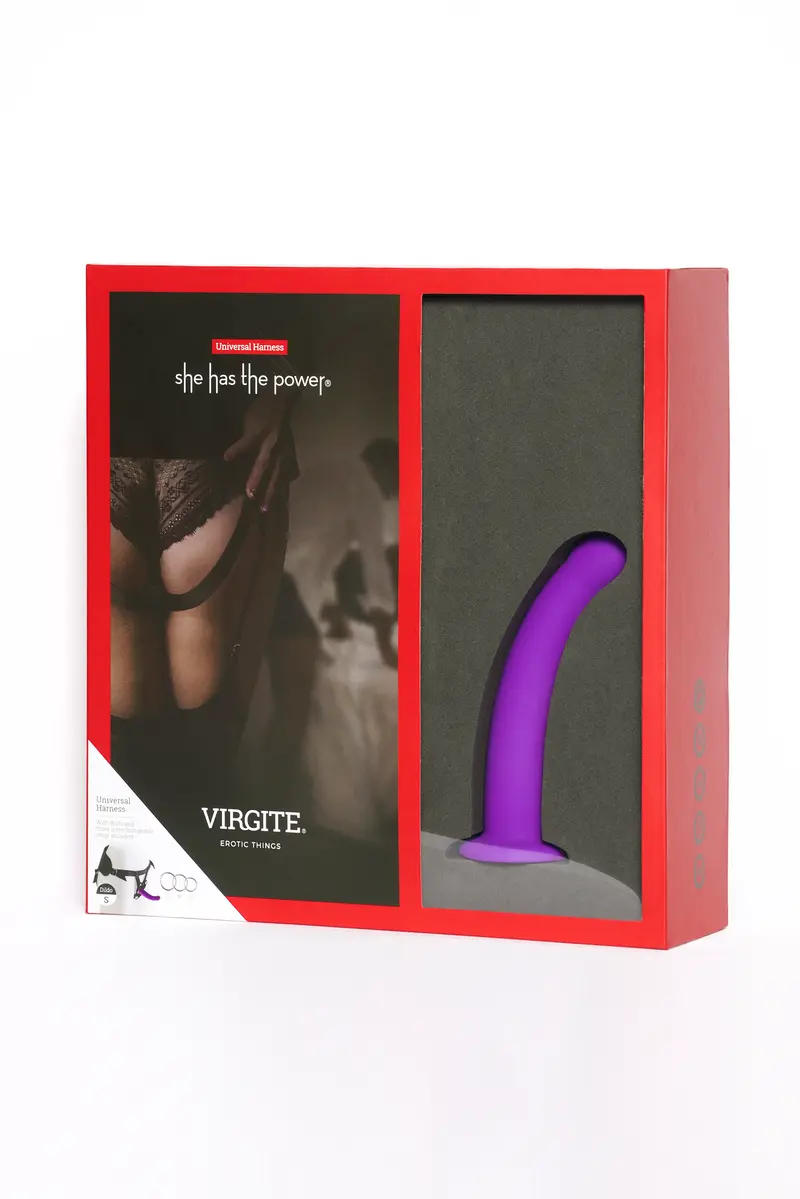 UNIVERSAL HARNESS + 3 RINGS + DILDO (S) - VIRGITE