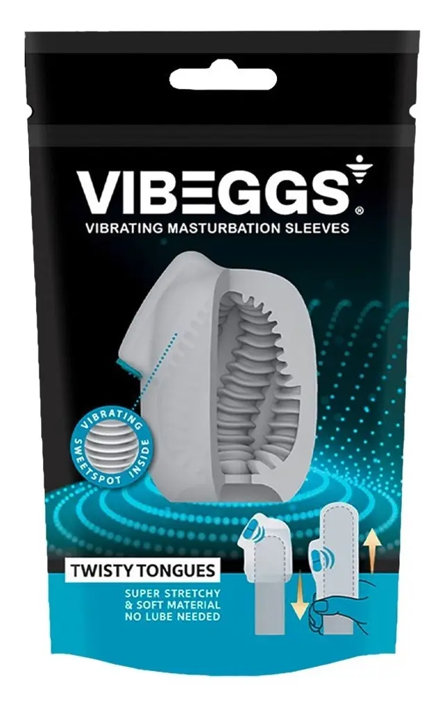 Vibeggs - ovetto/masturbatore vibrante per Lui e guaina vibrante per masturbazione per Lei - IN DOYPACK COMODO PER I DISTRIBUTORI