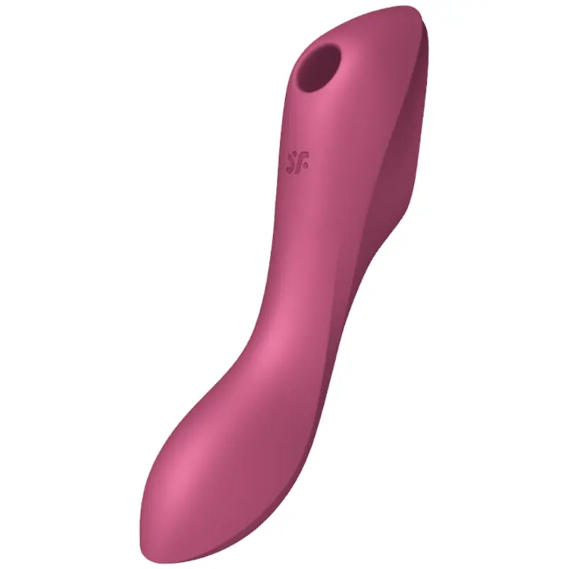 VIBRATORE A IMPULSI D'ARIA SATISFYER CURVY TRINITY 3 - ROSSO