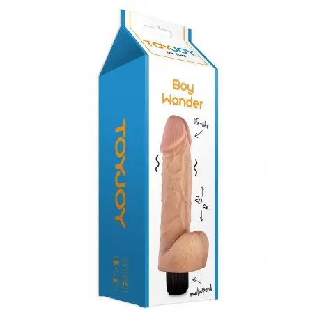 Vibratore fallo realistico Boy Wonder Vibrating 20cm Dong