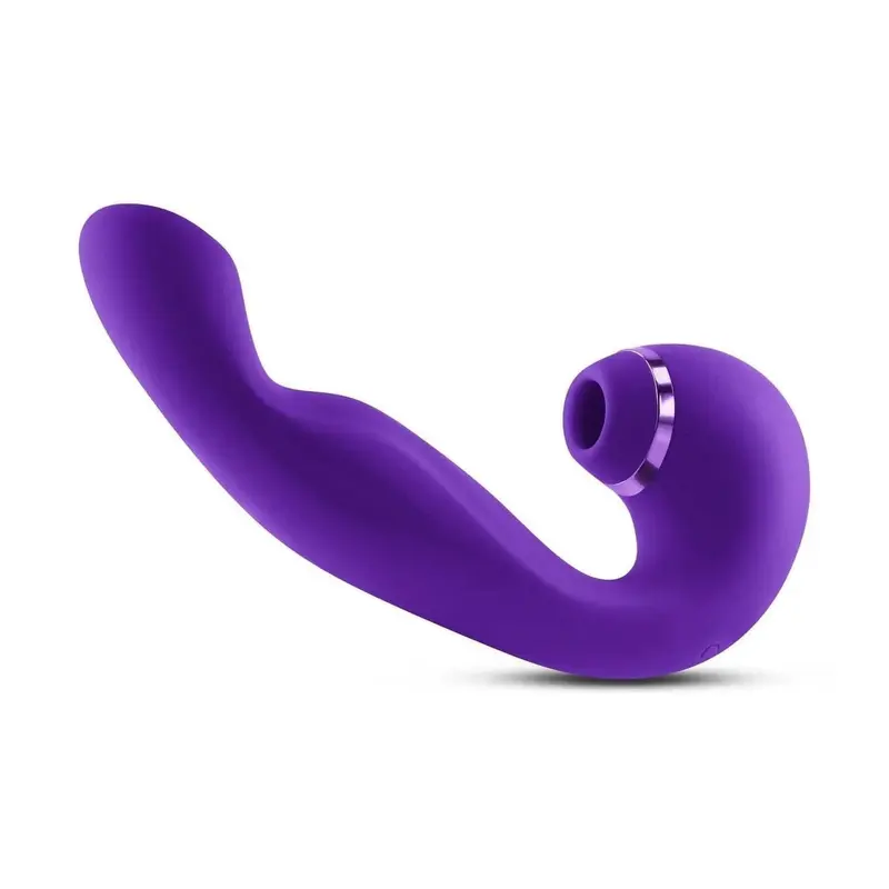 Vibratore Multifunzione Vibra e Succhia - Viola