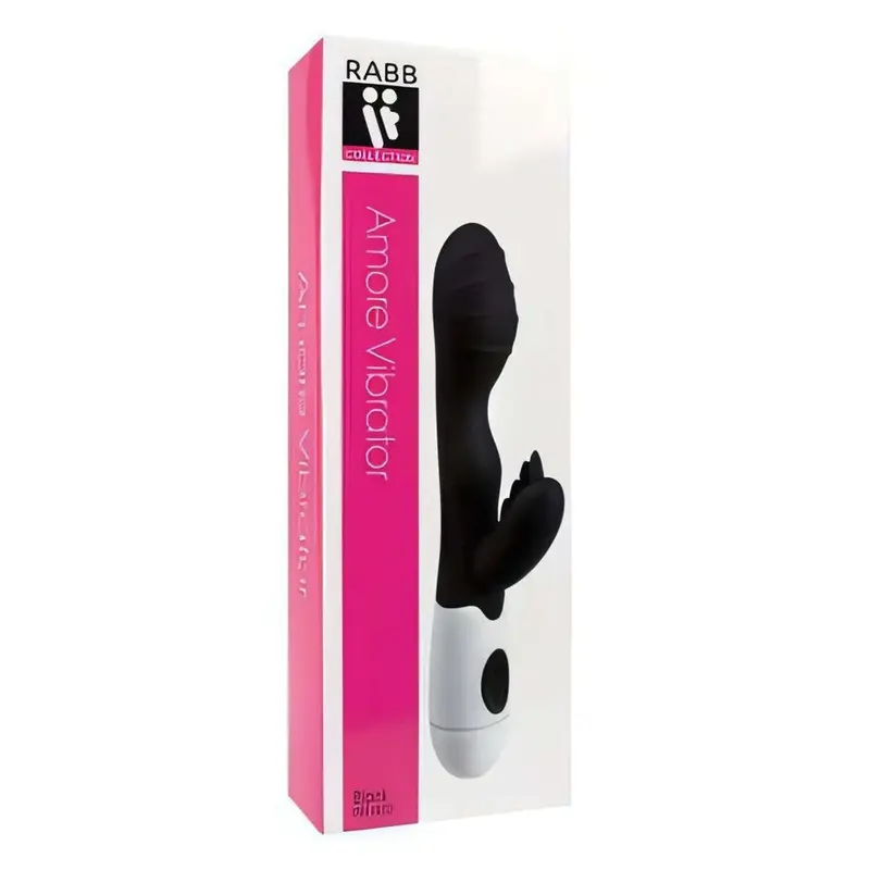 Vibratore Rabbit Amore - 30 modalità vibrazione, Nero