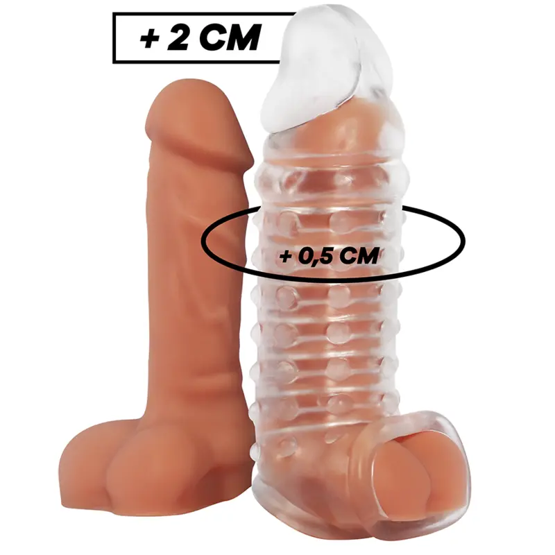 VIRILXL EXTENDER DEL PENE EXTRA COMFORT SLEEVE V11TRASPARENTE