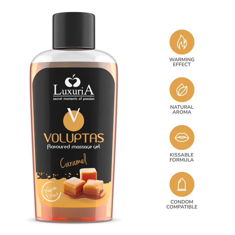 Voluptas Caramello - Gel Stimolante da massaggio commestibile