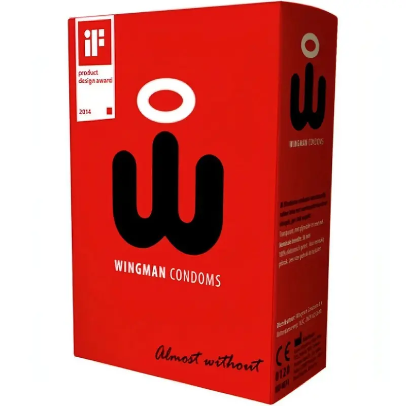Wingman Condoms – Confezione da 8 profilattici