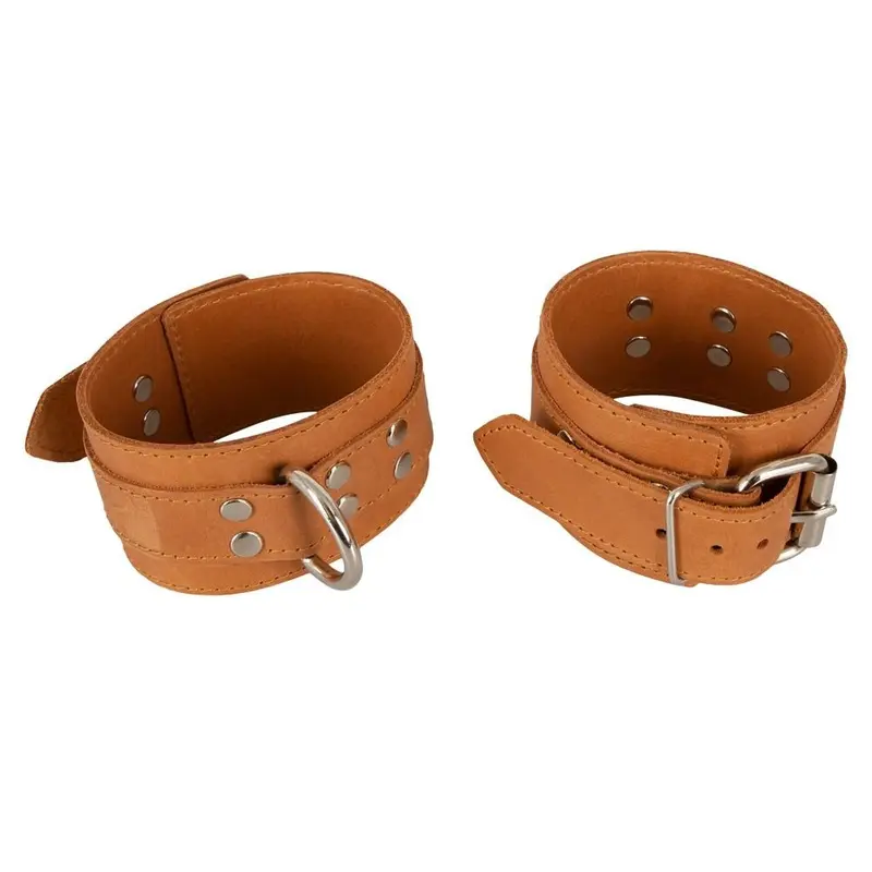 ZADO FETISH NATURAL LEATHER CUFFS